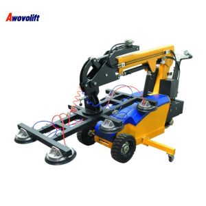 Awovolift Car Glass Lifter Equipment Electrical Control Portable Vacuum Glass Lifter 400KG And Head Slew Lifter and Right