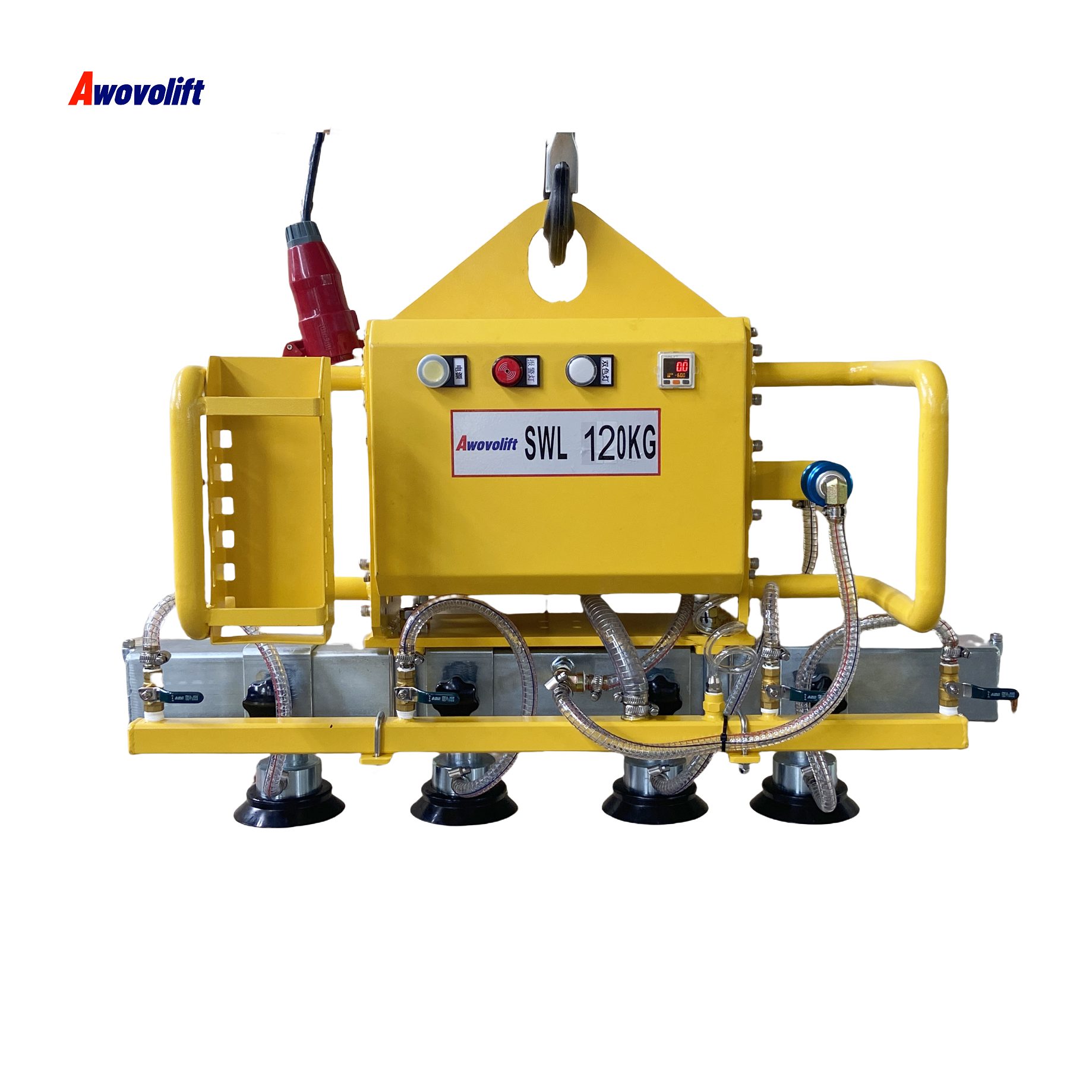 Awovolift electric smart vacuum suction lifter crane for aluminum profiles steel pipes automobile accessories Remote control