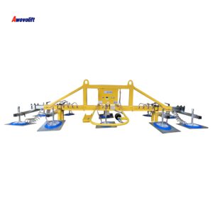 Awovolift 2-3tons 6*2M Sheet Metal Vacuum Lifter Suction Cup with Jib Crane Stainless Steel Cutting Feed Vacuum Lifting Equipment CE