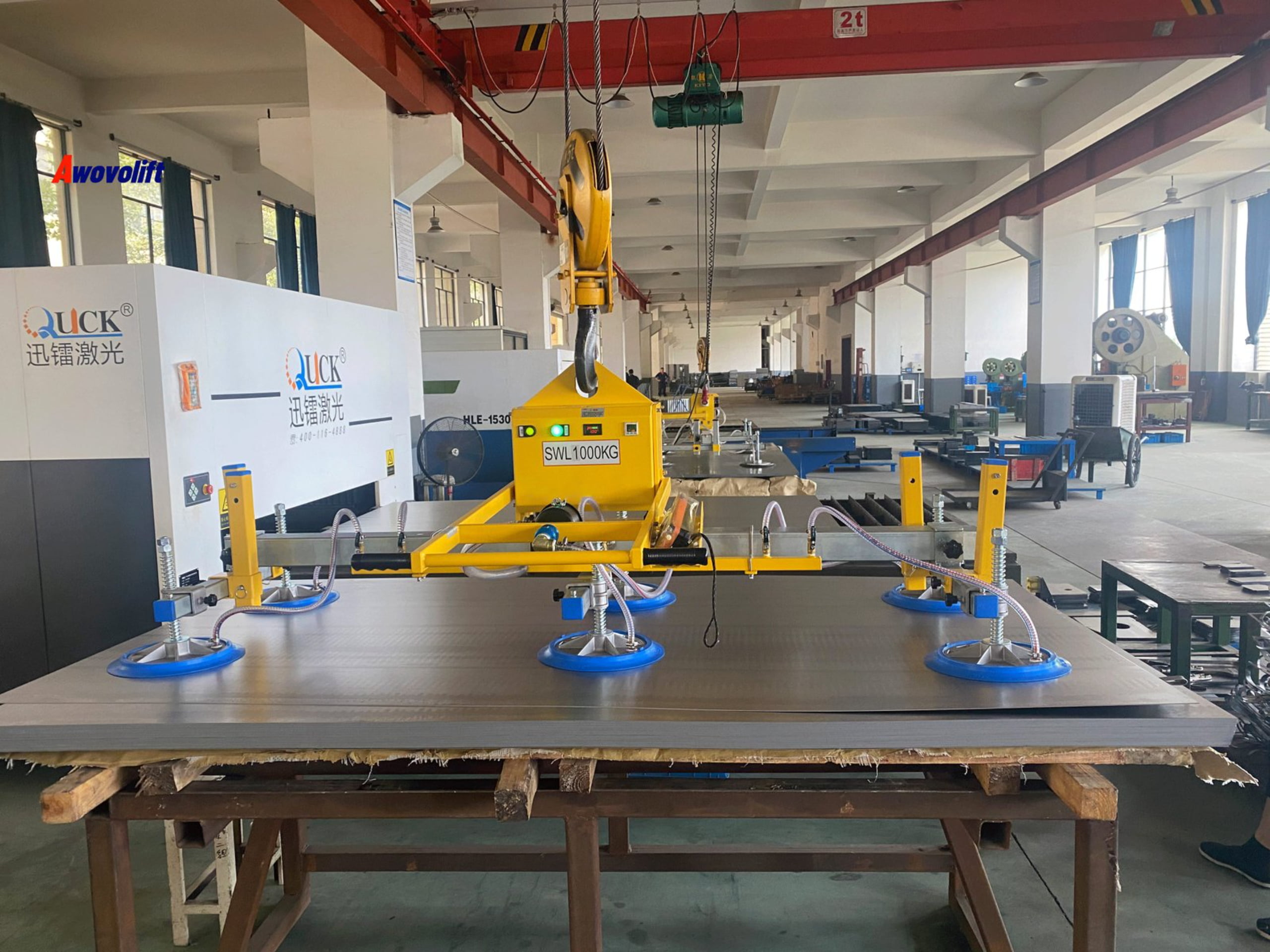 Awovolift DC12V 3000*1500mm Sheet Metal Vacuum Lifter Equipment 500kg Loading for Laser Cut CNC Industry CE - Image 2