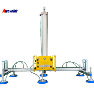 Awovolift Laser Cutting CNC Metal Sheet Vacuum Lifter 6 Pcs Suckers for Sheet Metal Aluminium Panel Pneumatic Lifting 500KG