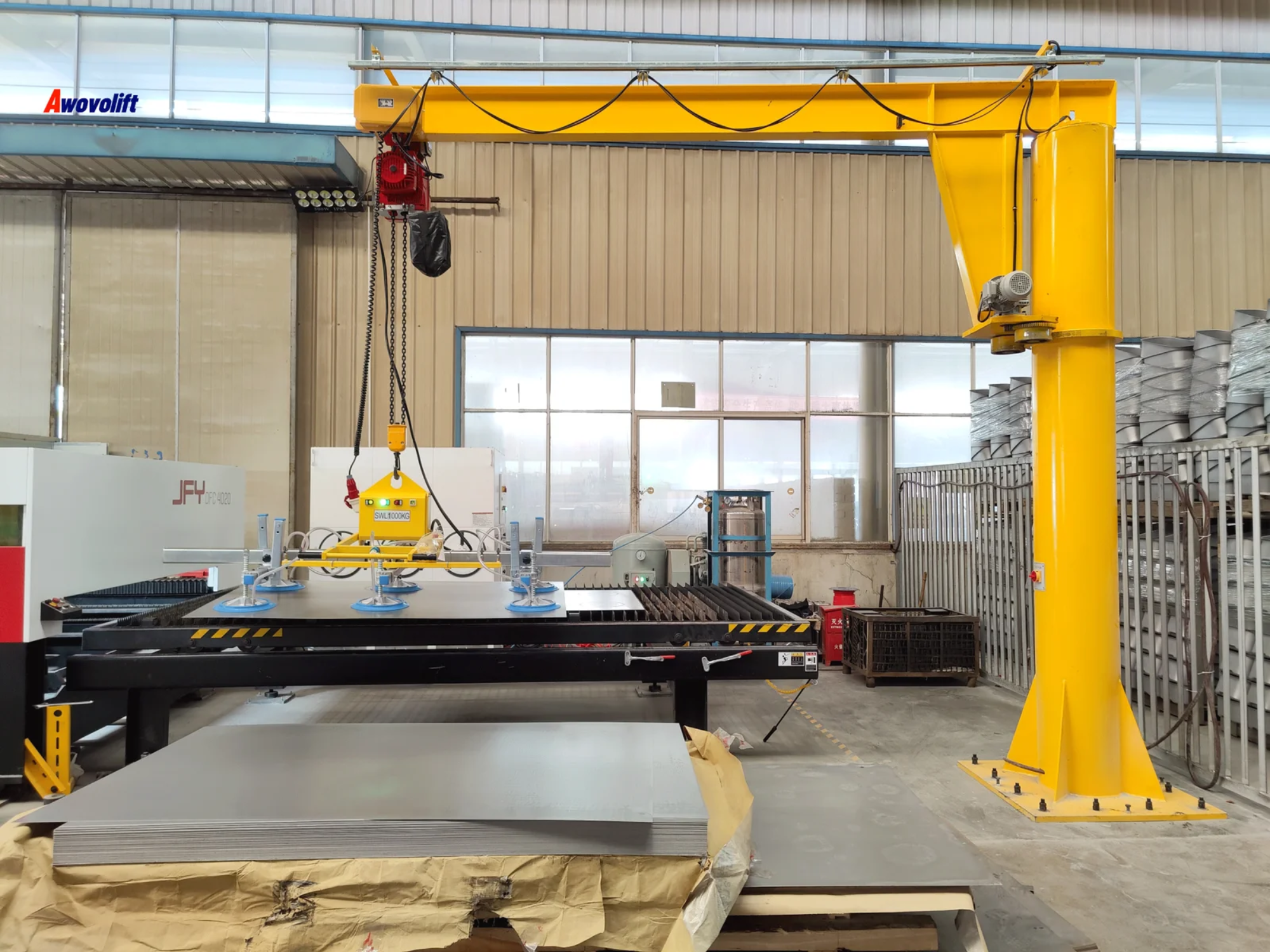 Awovolift DC12V 3000*1500mm Sheet Metal Vacuum Lifter Equipment 500kg Loading for Laser Cut CNC Industry CE - Image 3