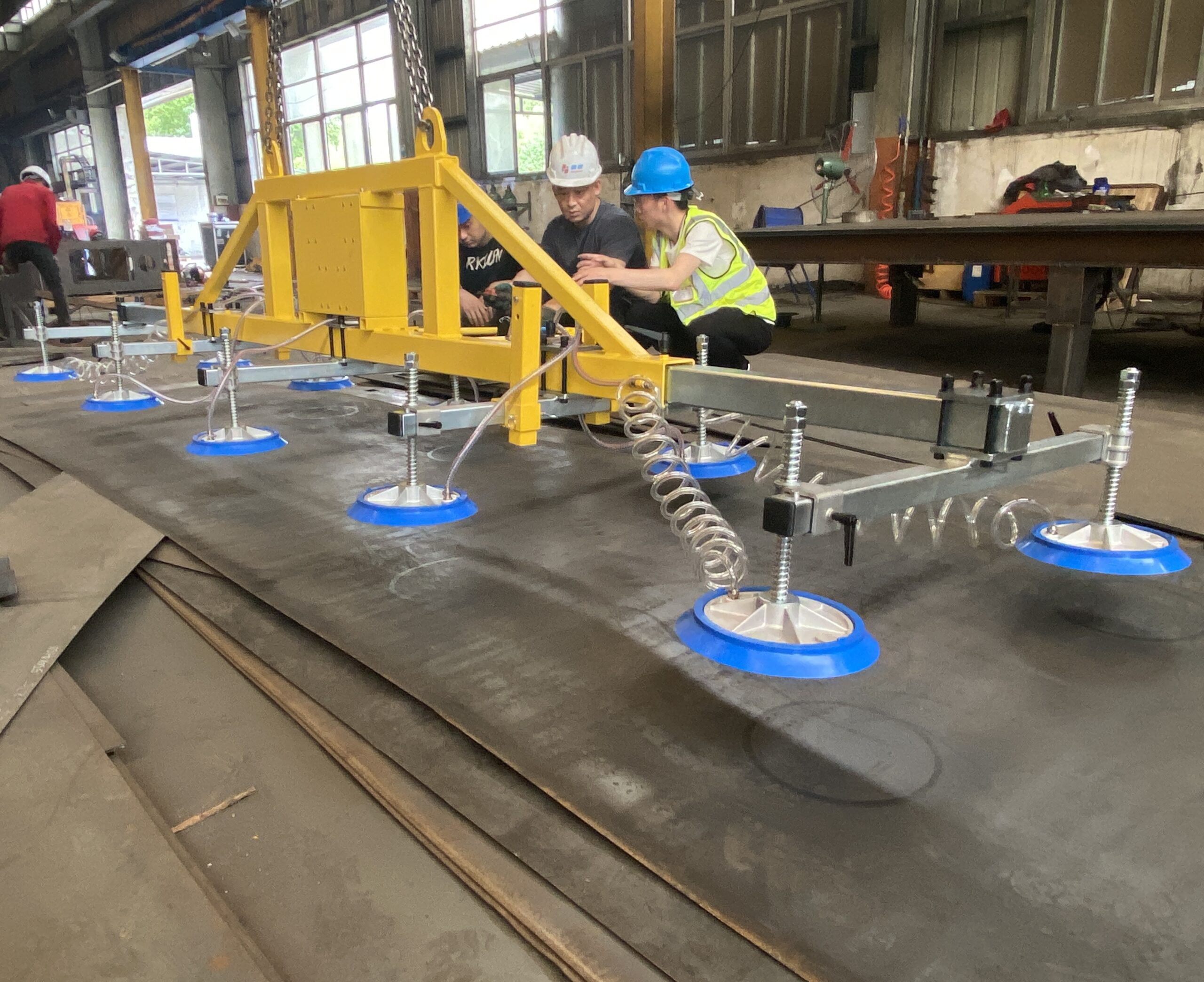 Awovolift 2-3tons 6*2M Sheet Metal Vacuum Lifter Suction Cup with Jib Crane Stainless Steel Cutting Feed Vacuum Lifting Equipment CE - Image 3