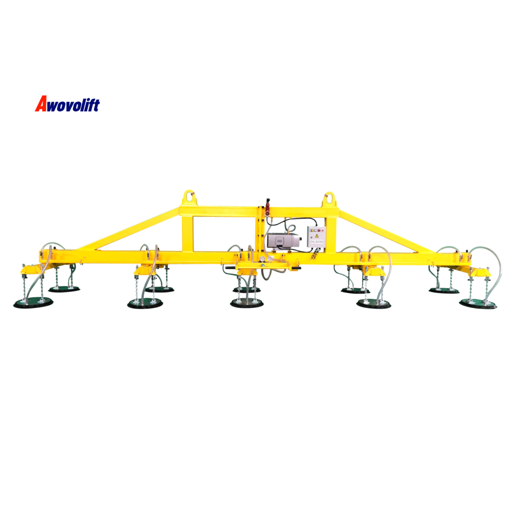 Awovolift Large Sheet Metal Vacuum Lifter or Huge Steel Plate 10T With Remote Control and Alarm Light