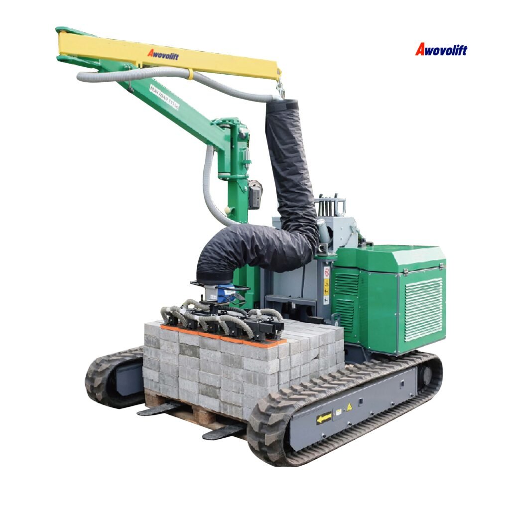 Awovolift Crawler Vacuum Tube Lifter Concrete or Natural Stone Elements 240kg Moveable