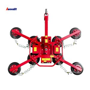 Awovolift Electric Glass Vacuum Lifting Suction Cups Handle Holder to Lift Large Glazing Facade 800kg with Flip and Rotation CE