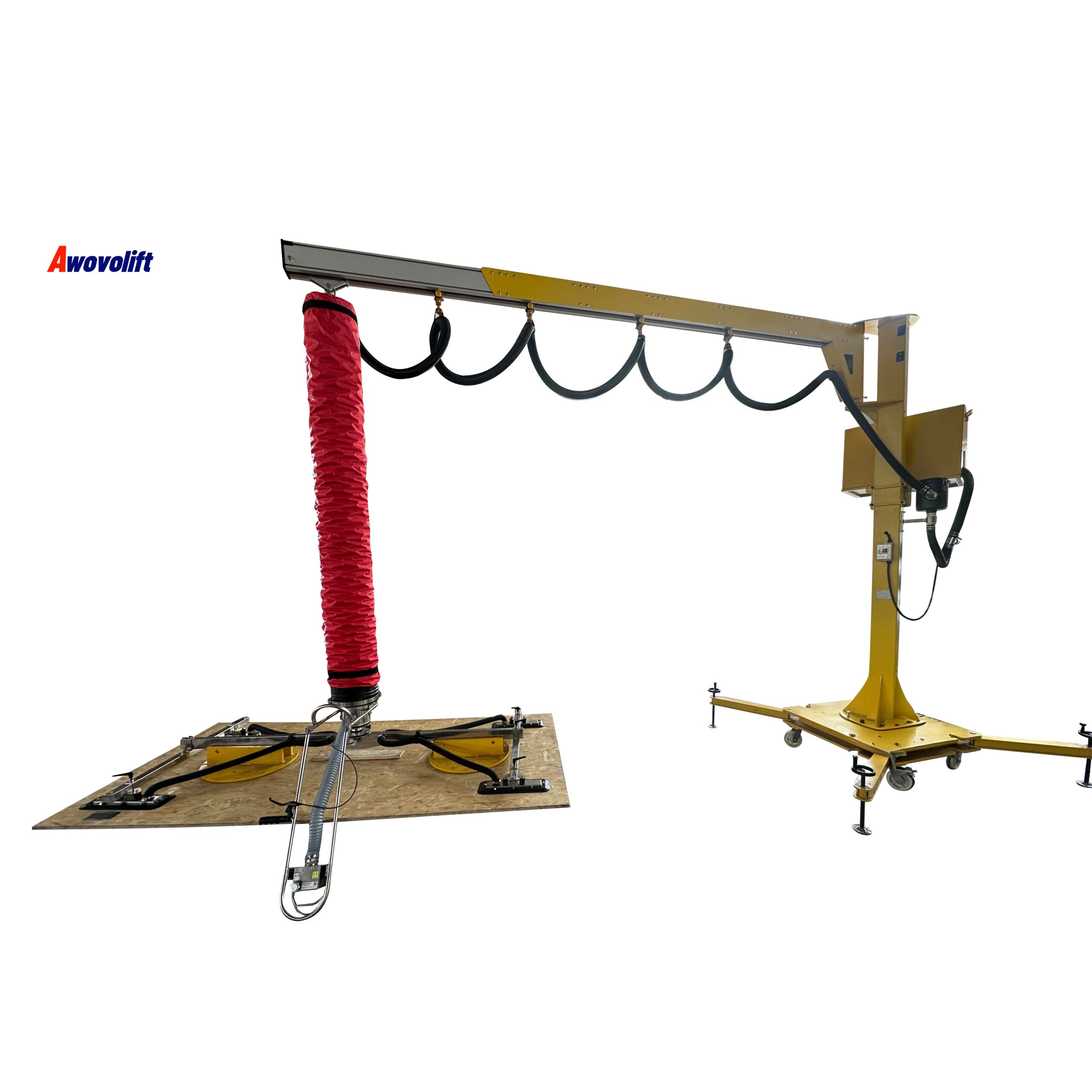 Awovolift Air Pneumatic Lifting System Vacuum Tube Lifter for Wood Panel Door Materials Handling Plywood Lift Sawmill 150kg CE - Image 6