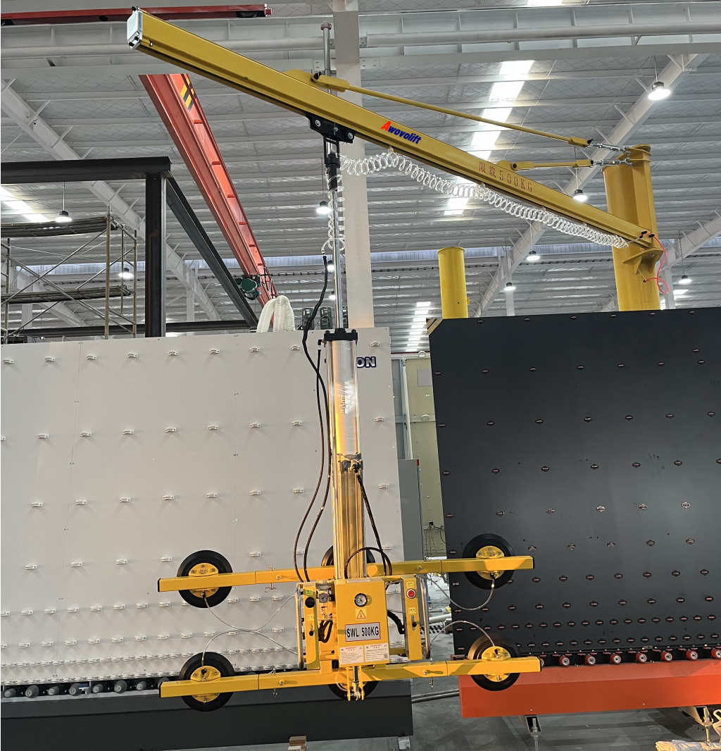 Awovolift Air Pneumatic Glass Vacuum Lifter Heavy Duty Suction Cup Only Tilting 0-90° Granite for Glass Processing Lifting Device CE 500KG - Image 9
