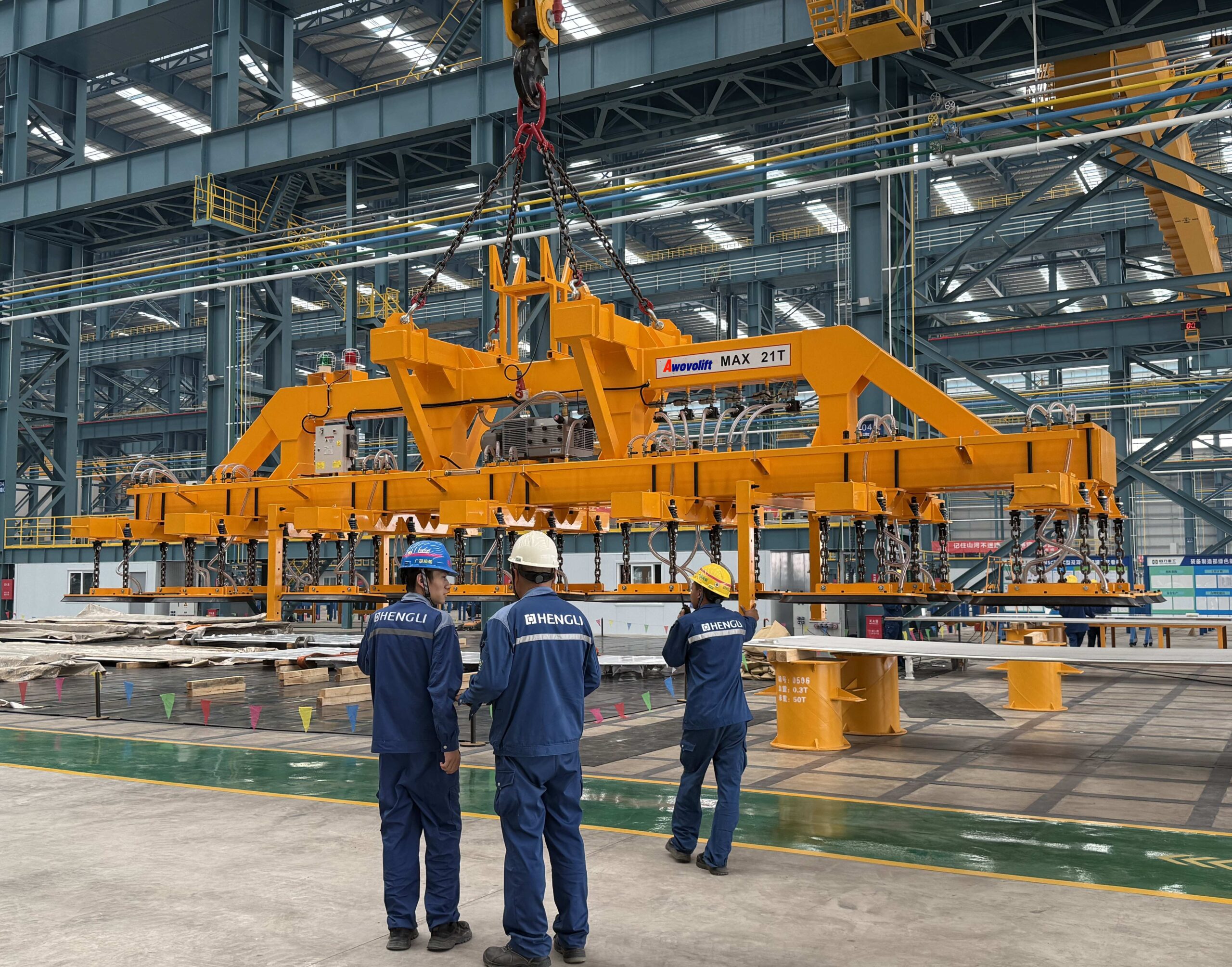 Awovolift 21Tons Sheet Metal Vacuum Lifter Used for Large Steel Shipyard and Sheet Metal Panel Vacuum Lifter With Remote Control - Image 4
