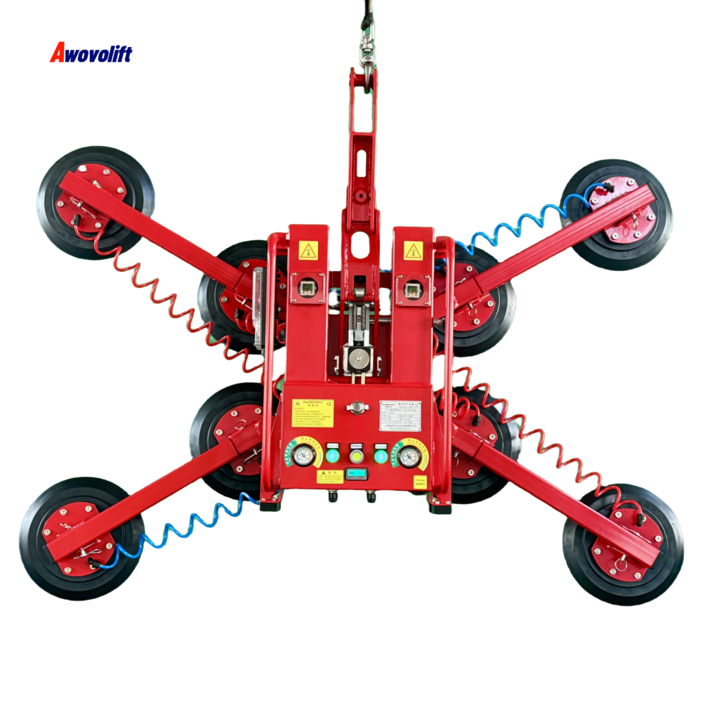 Awovolift Double System Glass Vacuum Lifter CE Vacuum Panel Lifter for Installation Glass Panel Suction Lifting Loading 800kg