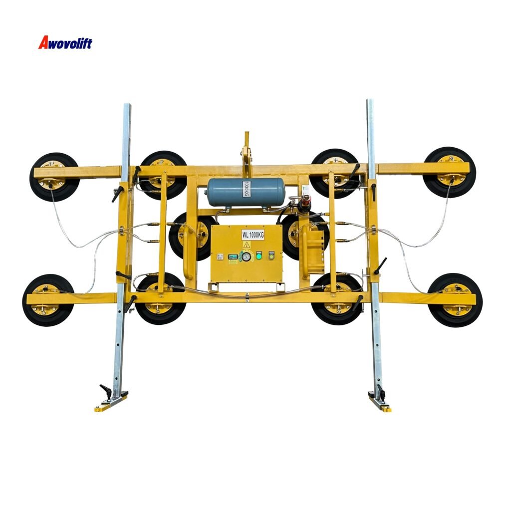 Awovolift Glass Hollow Production Line with Towing Hook Vacuum Lifter for Glass Factory Garage Suction Cup Vacuum Lifting CE