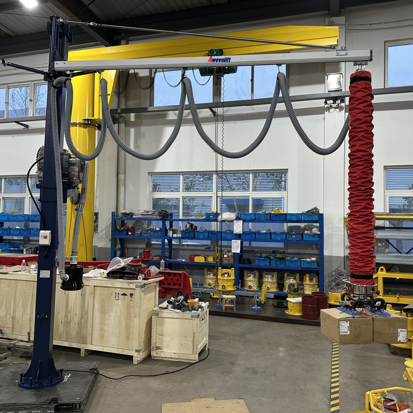 Awovolift Vacuum Tube Lifter for Carton Boxes Materials Handling Air Pneumatic Lifting System 200kg for All Kinds of Cartons CE - Image 7