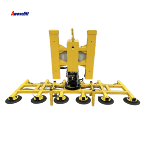 Awovolift Electric Vacuum Lifter for Glass Window or Sheet Metal 1000kg Remote Control Flip and Rotation with Forklift or Crane CE