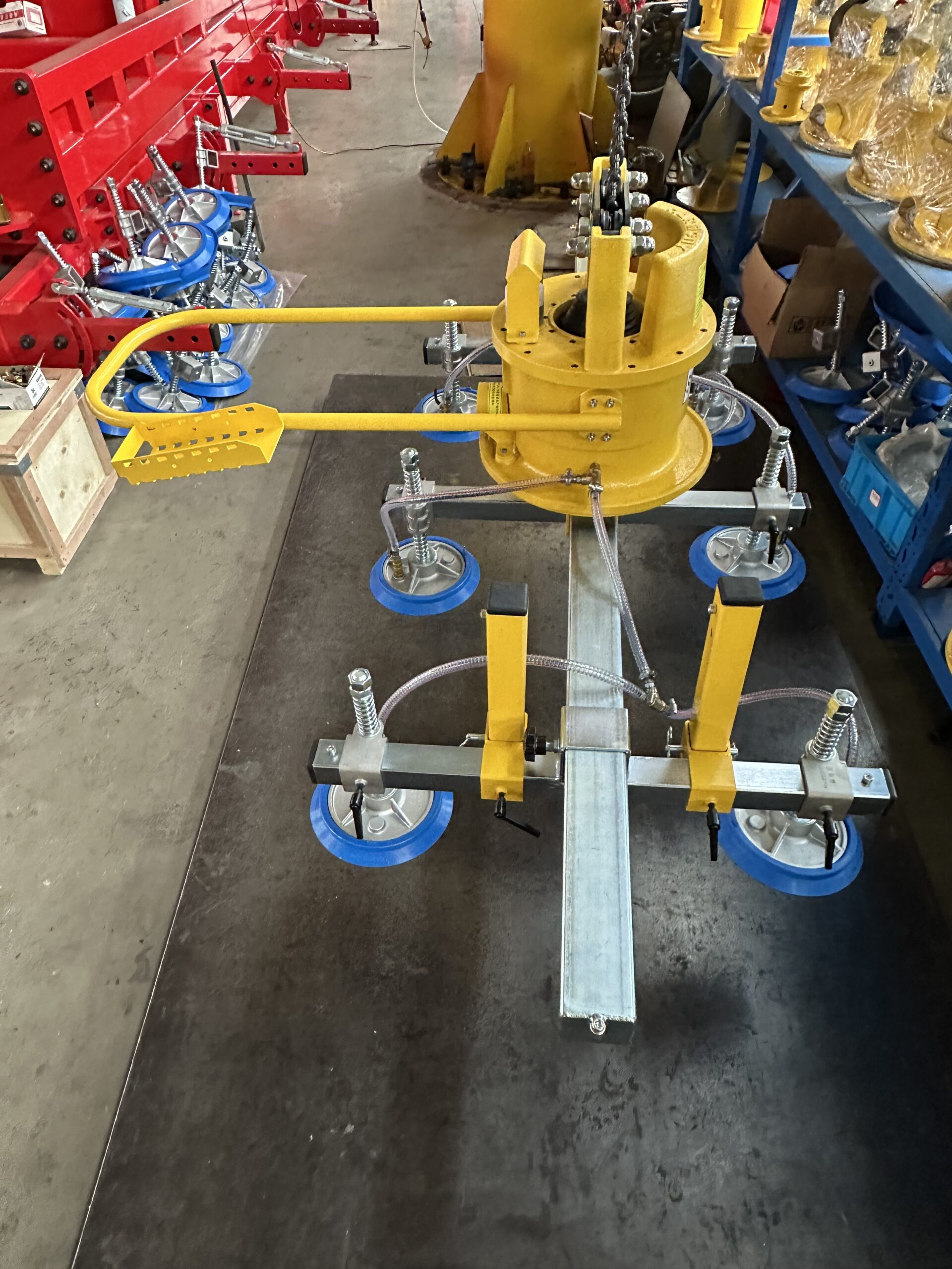 Awovolift 600kg No-Need Power Self Lifting Vacuum Lifter 6 Suckers Equipment Laser Cutting Lift for Sheet Metal Aluminum Plate - Image 5