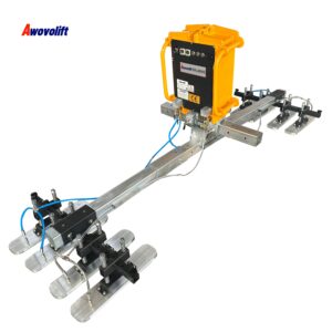 Awovolift Double Circuit Sandwich Corrugated Roof Vacuum Lifter Suction Cup Lifting Equipment 800KG Manual Flexible Extension CE