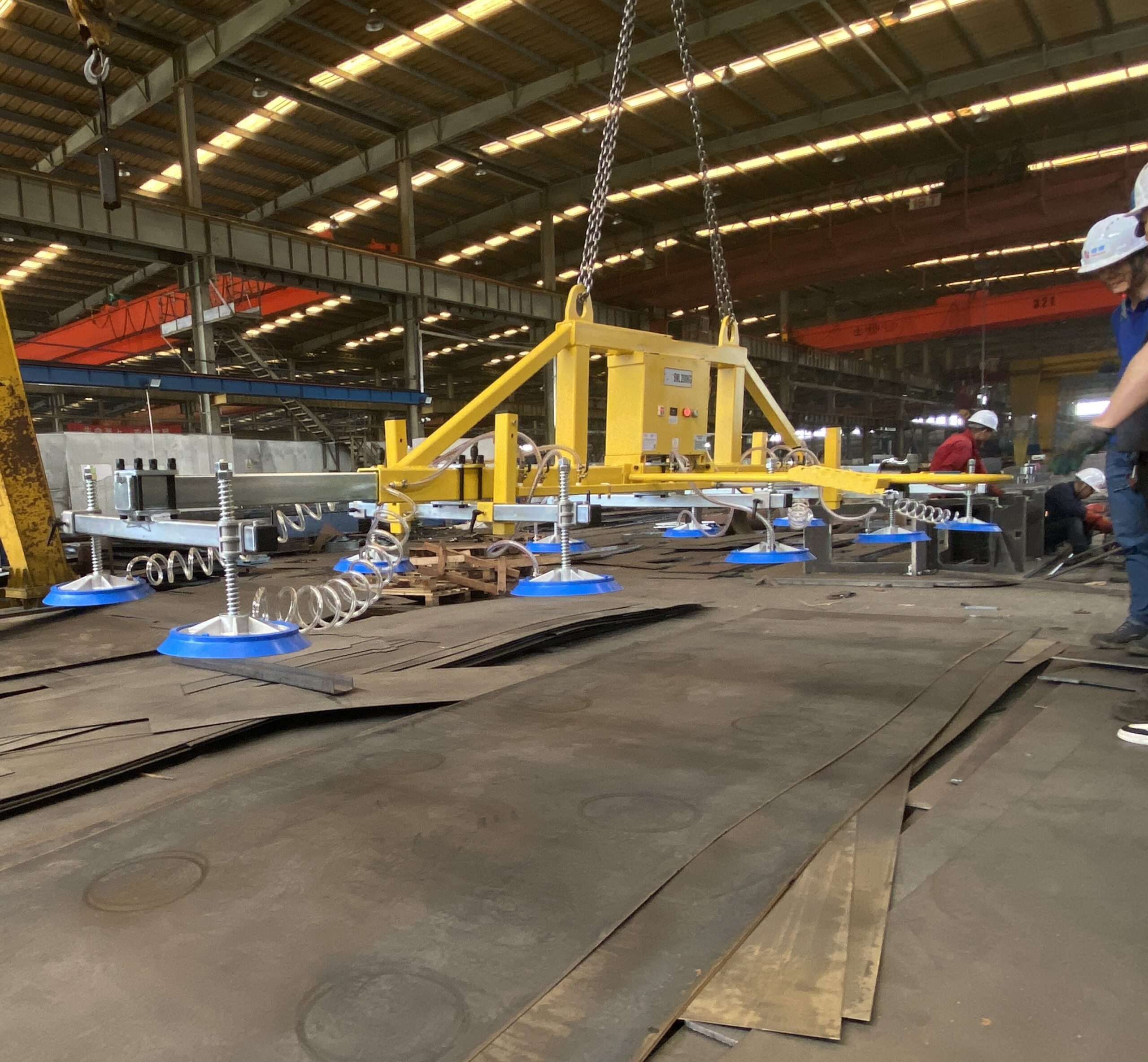 Awovolift 2-3tons 6*2M Sheet Metal Vacuum Lifter Suction Cup with Jib Crane Stainless Steel Cutting Feed Vacuum Lifting Equipment CE - Image 6