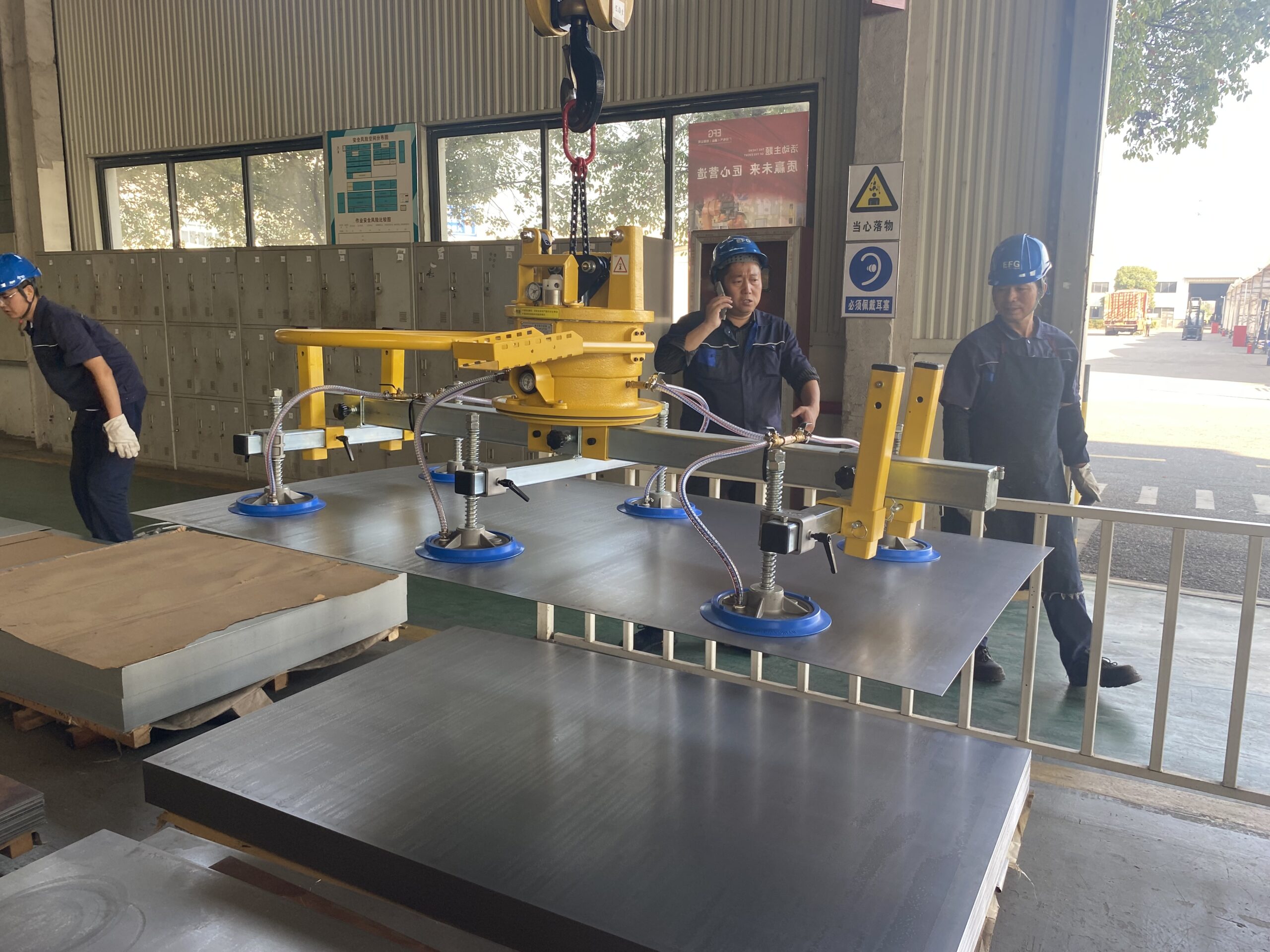 Awovolift 1000kg Self Lifting Vacuum Lifter 2 Suckers Equipment No-Need Power and Electricity with Crane Lift for Sheet Metal Aluminum Plate - Image 5