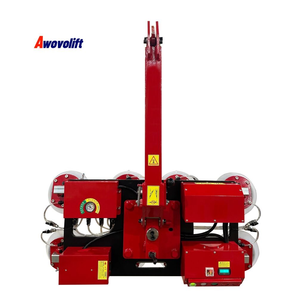 Awovolift Double System Curved Arc Glass Vacuum Lifter Outdoor Vacuum Lift Manual Tilting and Rotation 500kg CE