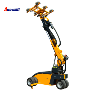 Awovolift Glass Handling Robot Electric Glazing Vacuum Suction Cup Lifter for Glass Installation Flip and Rotate CE 400-800kg