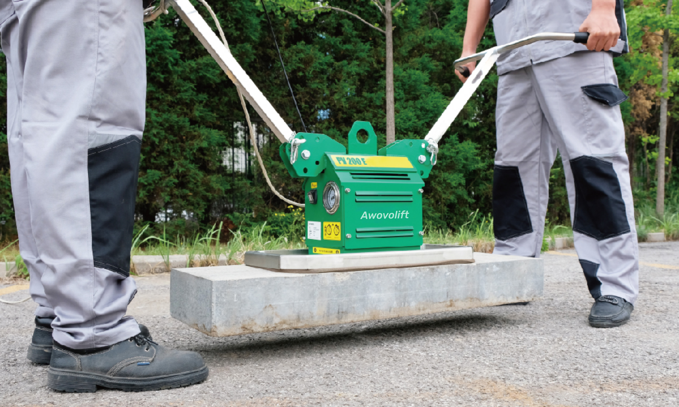 Awovolift Portable 2-handle Vacuum Lifter Concrete or Natural Stone Elements 200kg Moveable Kerbs Pavers Slabs - Image 10
