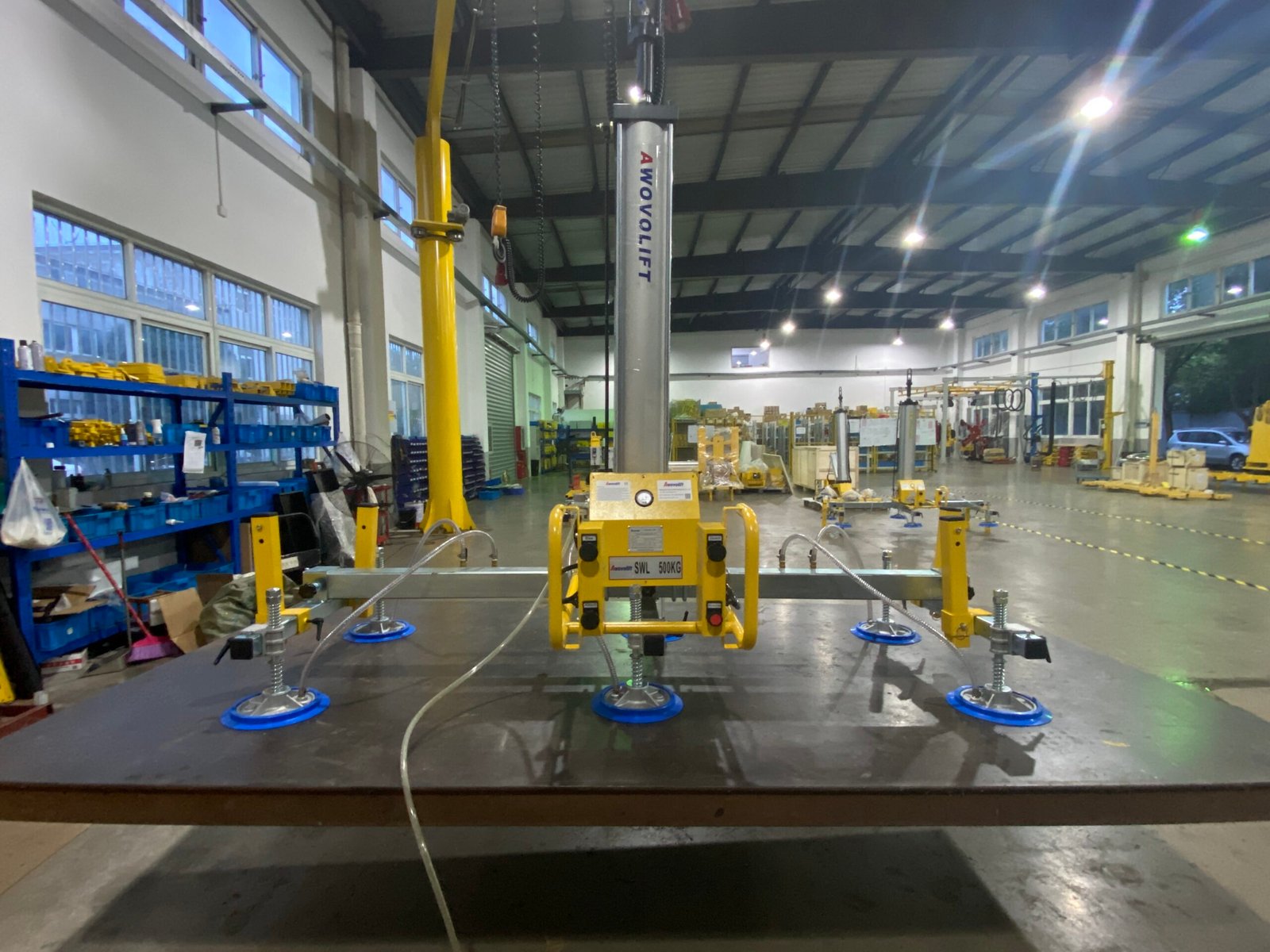 Awovolift Laser Cutting CNC Metal Sheet Vacuum Lifter 6 Pcs Suckers for Sheet Metal Aluminium Panel Pneumatic Lifting 500KG - Image 7